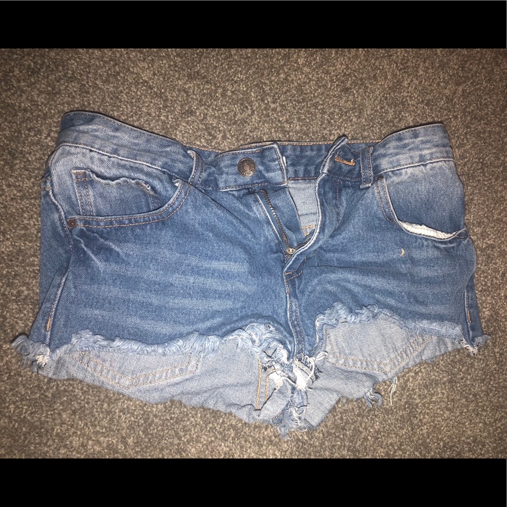 denim short shorts